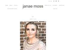 Tablet Screenshot of janaemoss.com